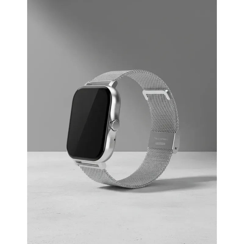 Smart Watch Bluetooth Derwye Plateado Milanés