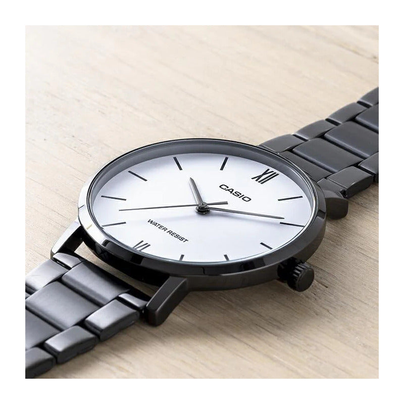 Reloj Casio Hombre Mtp-vt01b-7budf Negro