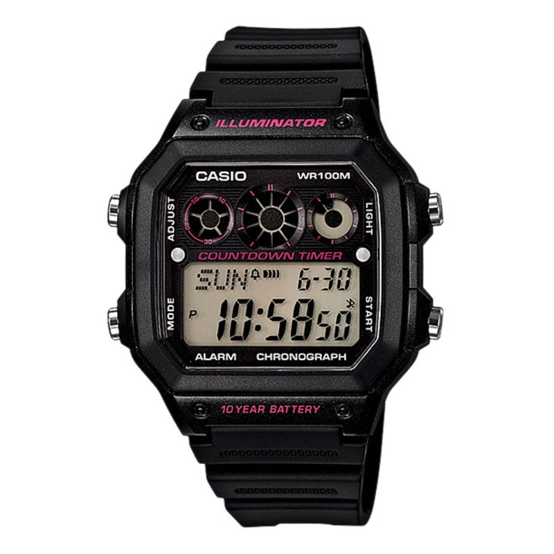 Reloj De Pulsera Casio Youth Ae-1300wh-1a2 Relojesymas Negro