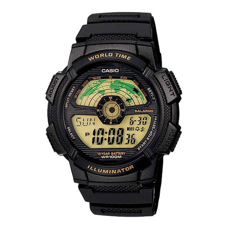 Reloj Casio Ae-1100w Colores Surtidos/relojesymas Negro Negro 1b