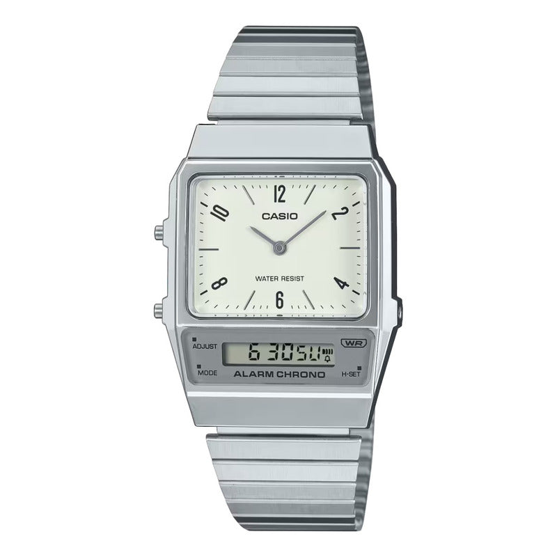 Reloj Casio Analogo Digital Metal Aq-800e-7a2 Original Plateado