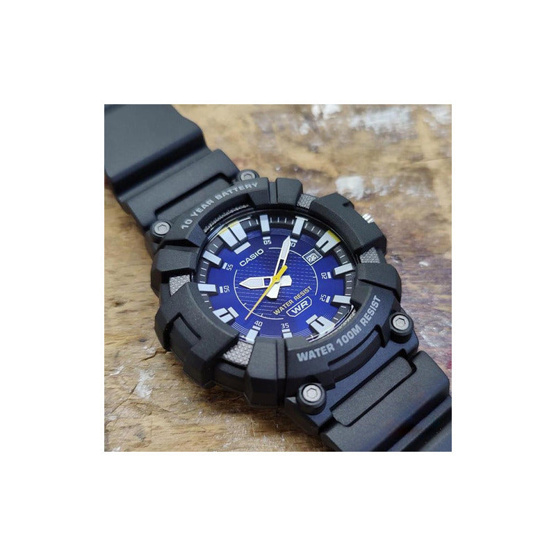Reloj Casio Hombre Mw-610h-2a Sumergible Relojesymas Negro Negro Azul
