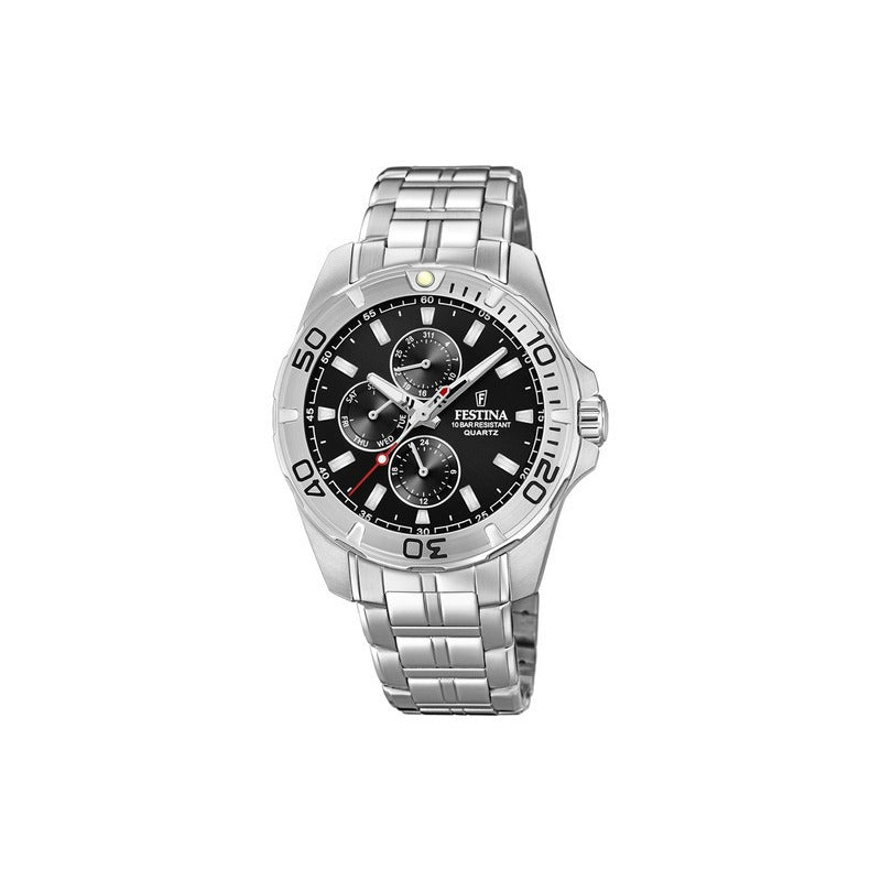 Reloj De Hombre Festina Multifunción F20445/3 Plateado
