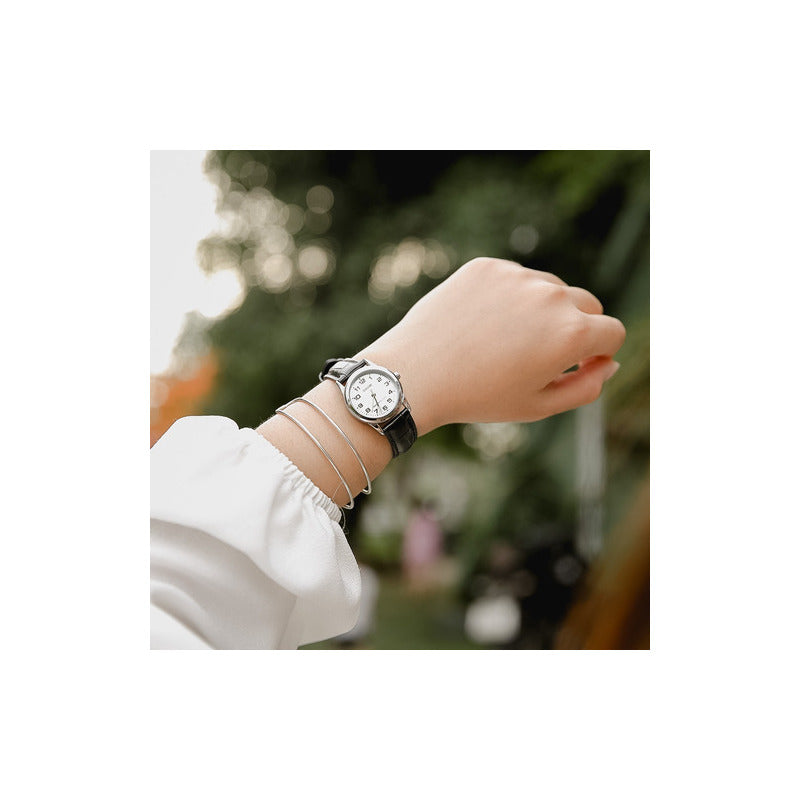 Reloj Casio Dama Ltp-v001l-7b Negro Relojesymas - Negro - Plateado - Plateado