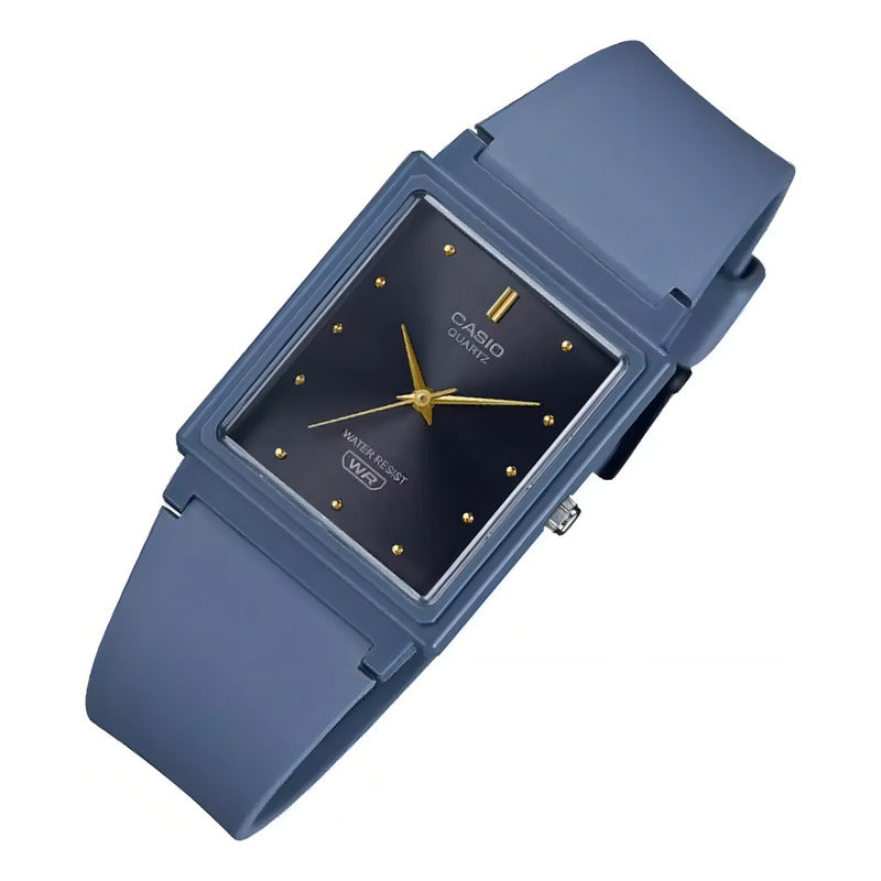 Reloj Casio Mq-38uc-2a2 Analógico Wr Watchcenter Celeste Negro