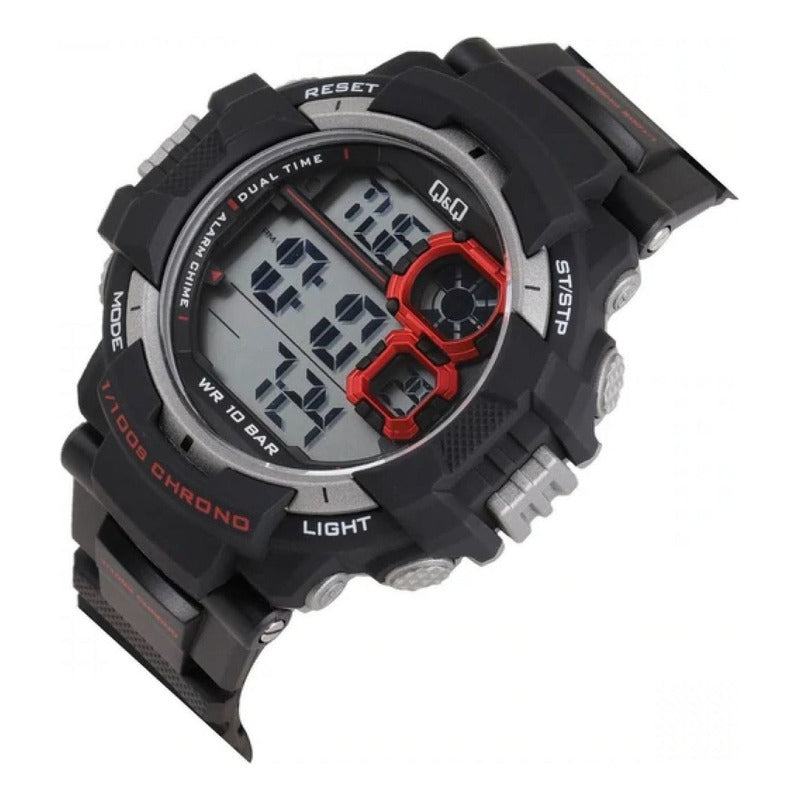 Reloj Pulsera Q&q M143j001y Hombre Resistente Agua Plástico Negro
