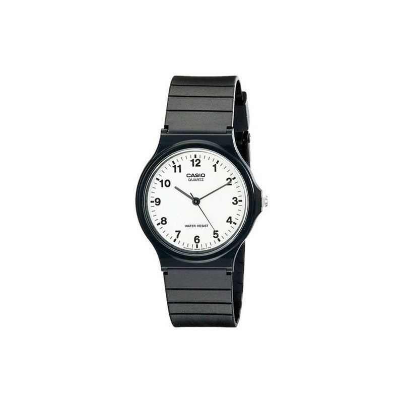 Reloj Casio Mq-24-7b Analógico Unisex De Resina Con Fondo Blanco