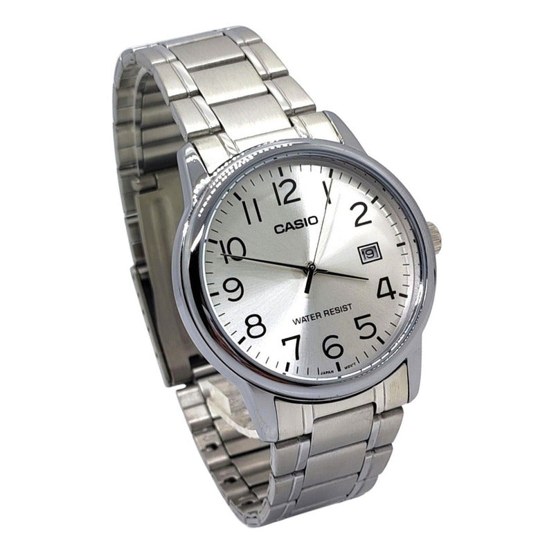 Reloj Pulsera Casio Mtp-v002d-7b Con Correa De Acero Inoxidable Color Plateado Para Hombre