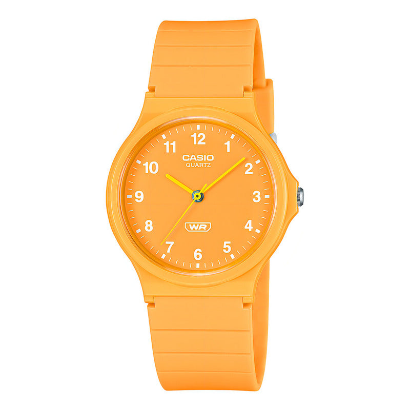 Reloj Casio Mq-24b-9bdf Analógico Naranja De Resina Para Adultos