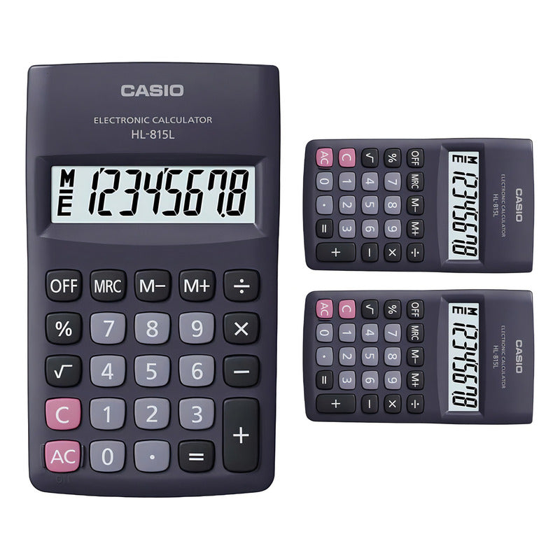 Calculadora Casio Portatil Rosa Hl-815 Pk
