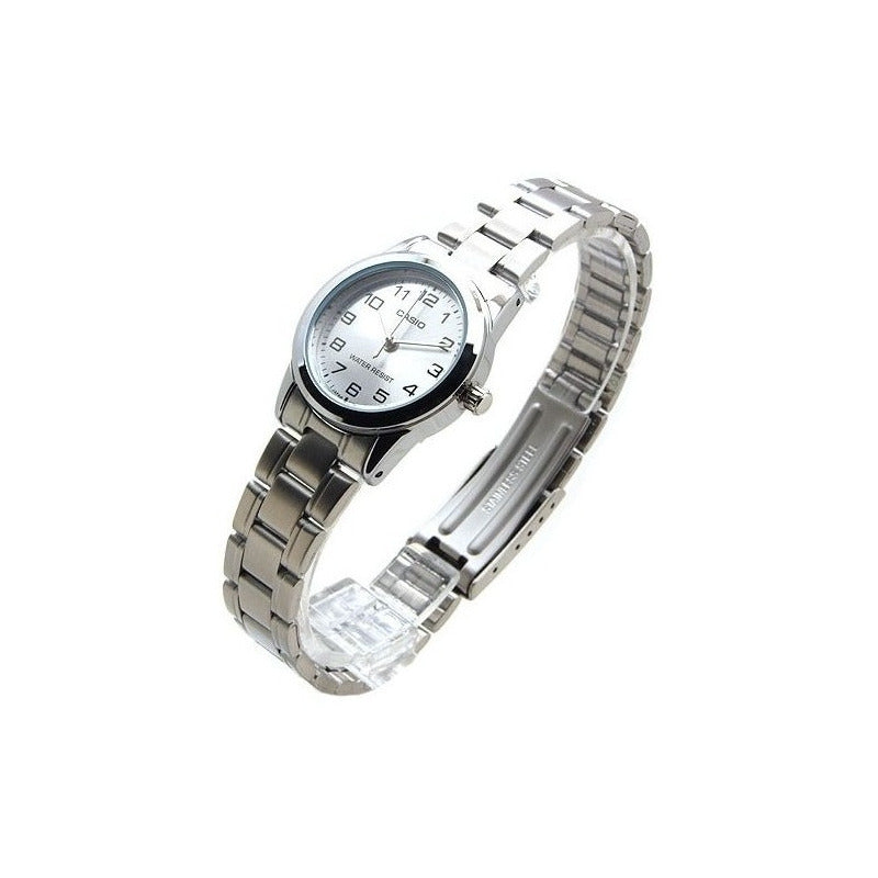 Reloj  Casio Dama Ltp-v001d-7b Relojesymas Plateado Plateado 7b