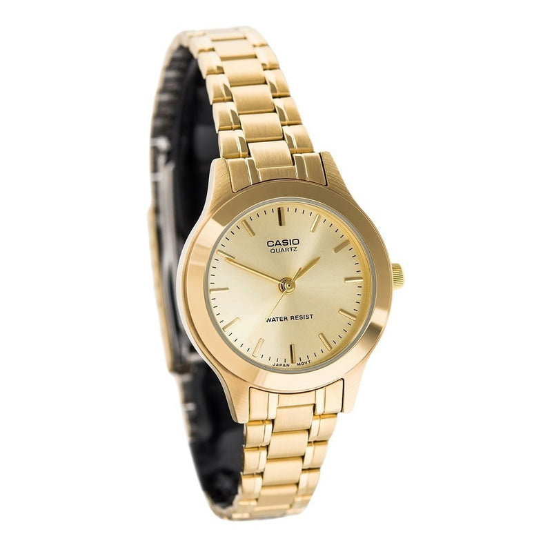 Reloj Casio Mujer Ltp-1128n-9ardf Dorado
