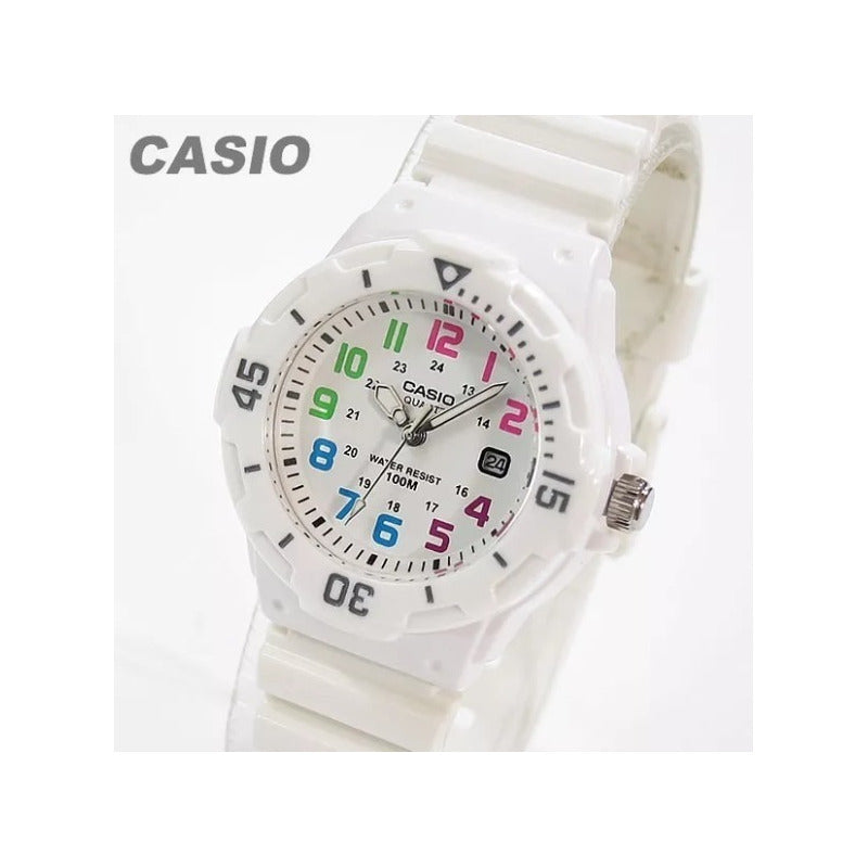 Reloj Casio Lrw200h-7bvcf Relojesymas Color De La Correa Blanco