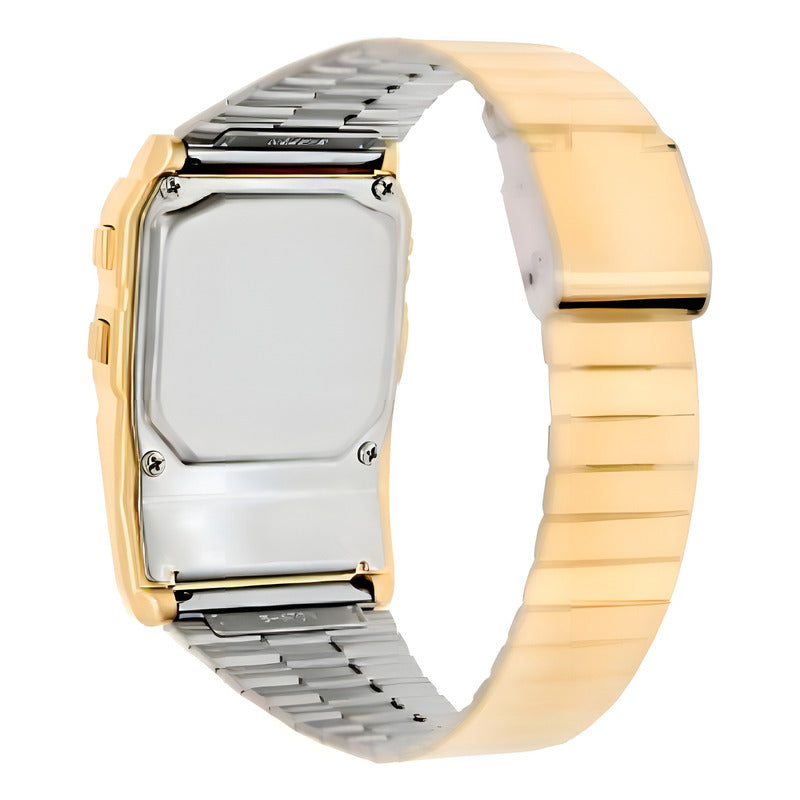 Reloj Casio Retro Vintage Dbc611 Dorado Calculadora Color Del Fondo Negro