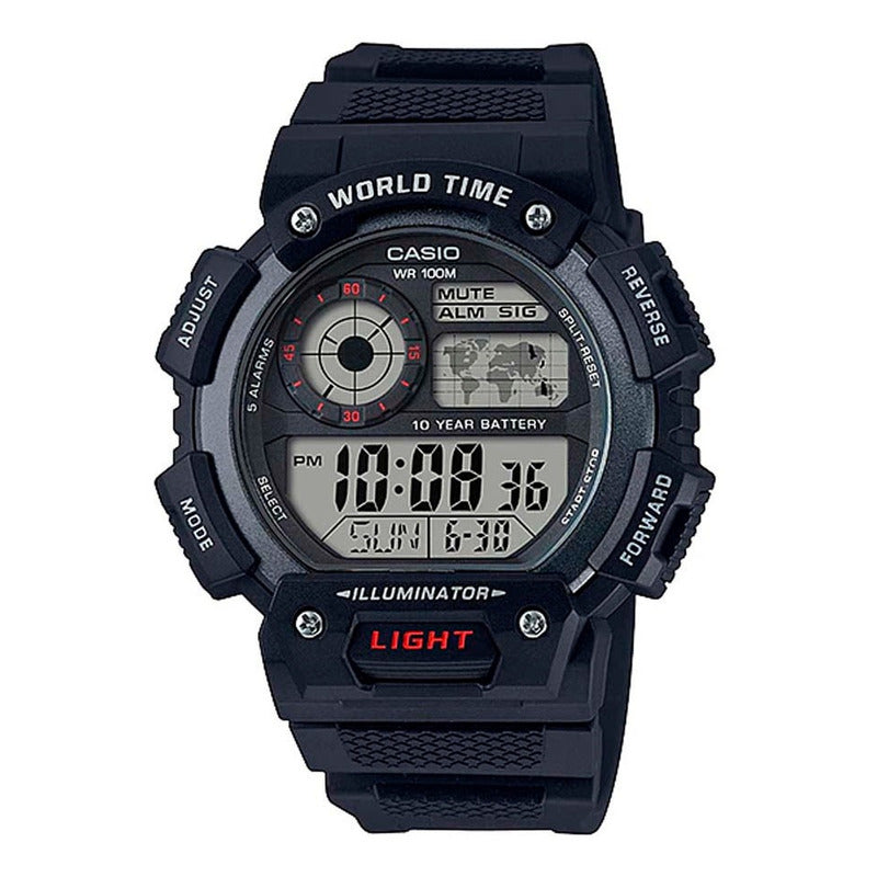 Reloj Casio Digital Ae-1400wh Colores Surtidos Relojesymas Ae-1400wh-1avcf Gris 1a