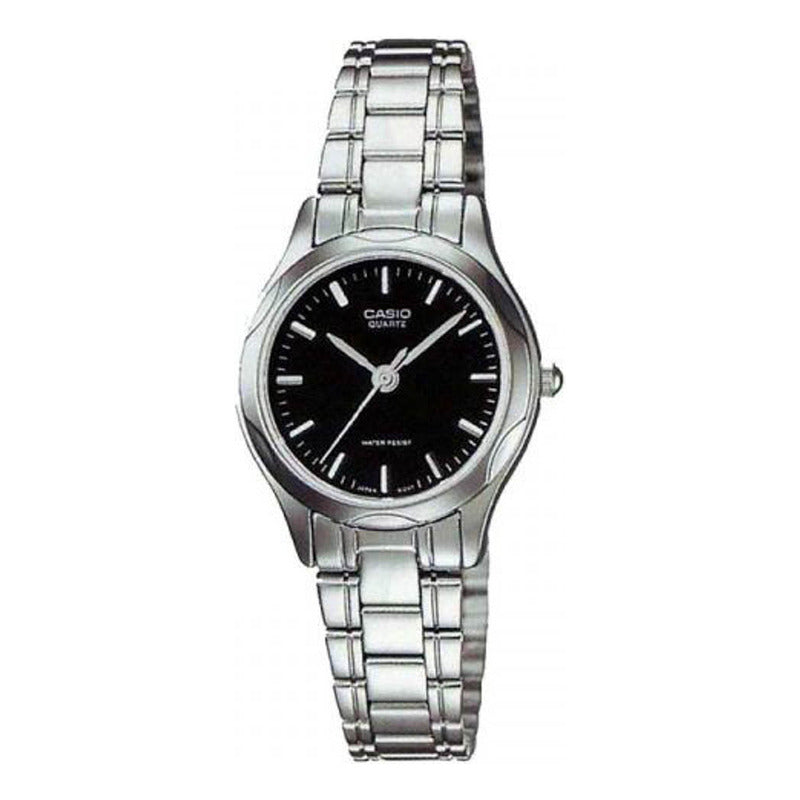 Reloj Casio Mujer Ltp-1275d-1adf Plateado Negro