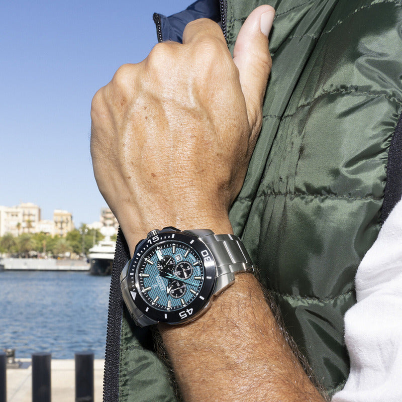 Reloj Festina F20641 Hombre Acero Cronómetro 10 Bar Color Del Fondo 3 Color De La Malla Plateado Color Del Bisel Negro
