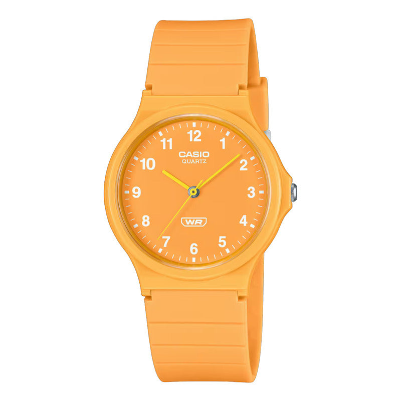 Reloj Casio Negro Unisex Mq24b-9b Original Naranja