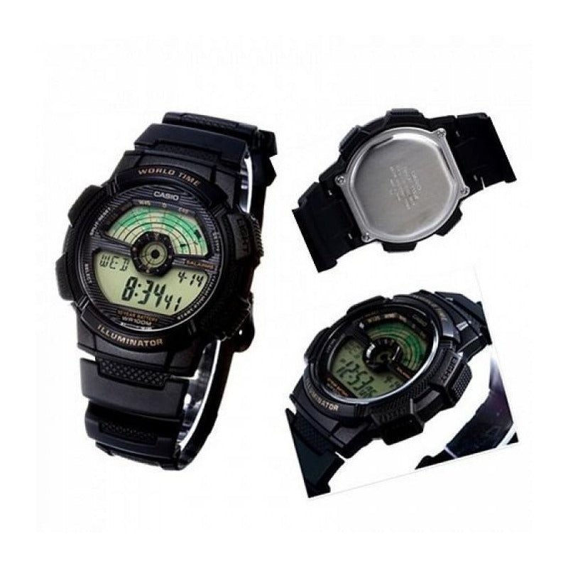 Reloj Casio Ae-1100w Colores Surtidos/relojesymas Negro Negro 1b