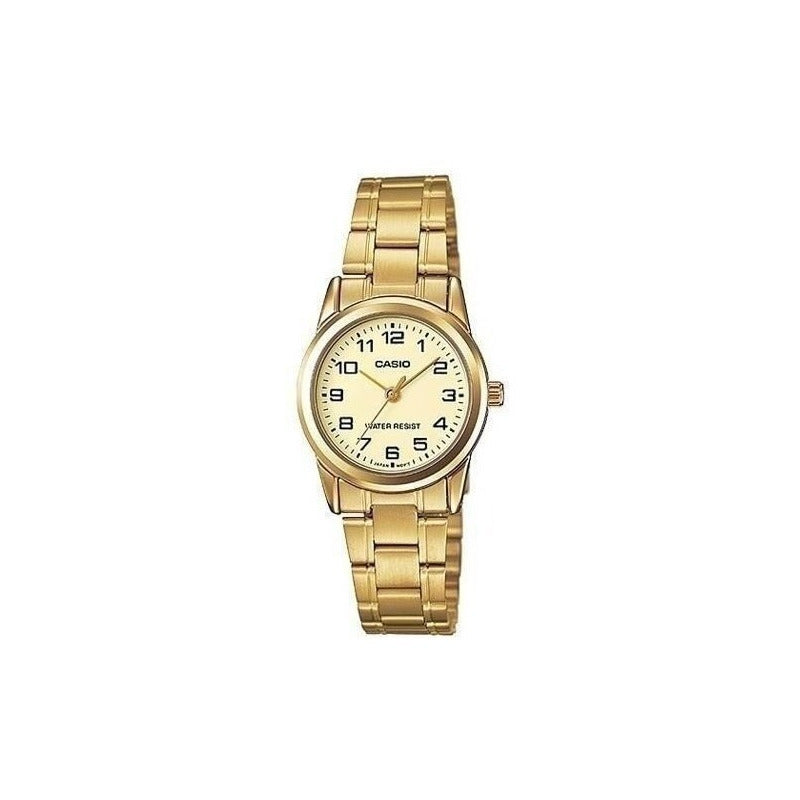 Reloj Casio Dama Ltp-v001g-9b Nuevo Original/relojesymas Dorado 9b