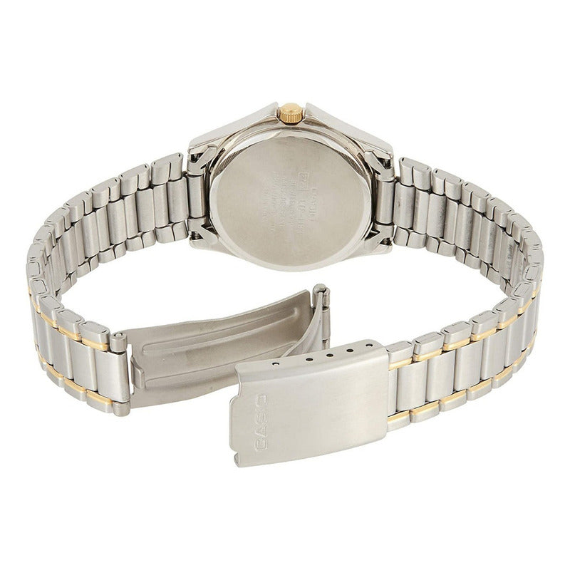 Reloj Análogo Casio Mtp-1183g-7a Fechador Silver Gold Hombre