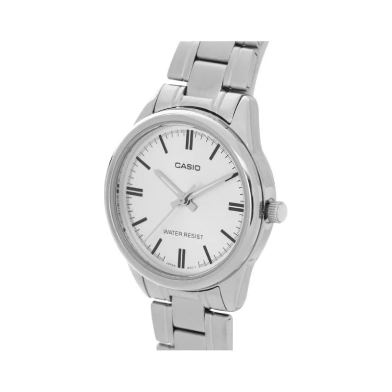 Reloj Mujer Casio Metal Ltp-v005d-7a Original Plateado