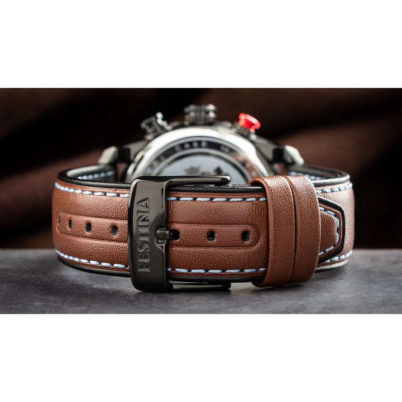 Reloj Festina F20519/1 Marrón Hombre Negro Azul Claro