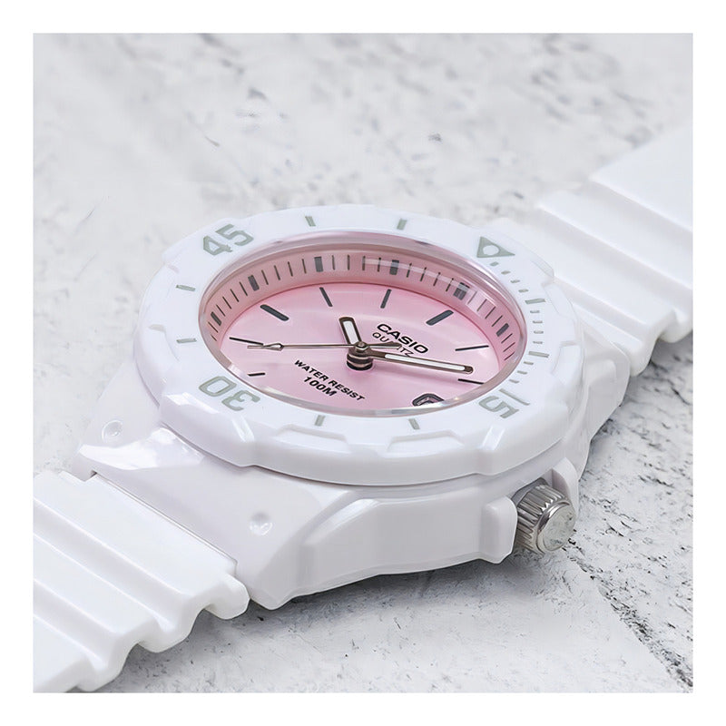 Reloj Casio Lrw-200h-4e3vdf Cuarzo Mujer Color De La Correa Blanco