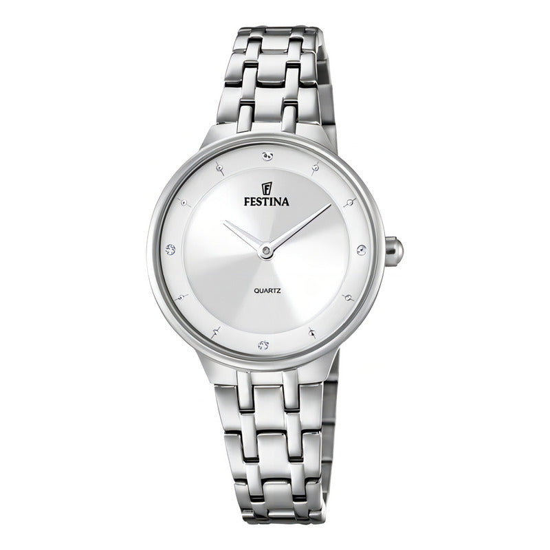 Reloj Festina F20600.1 Mujer Mademoiselle Plata Color De La Malla Plateado Color Del Bisel Plateado Color Del Fondo Plateado