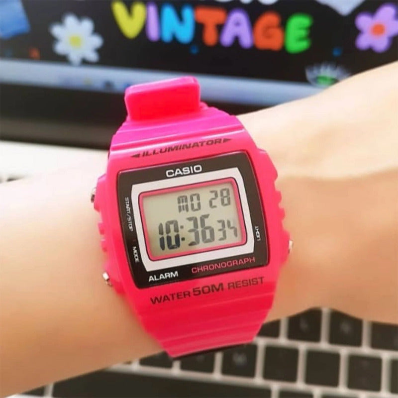 Reloj Casio W-215h Colores Surtidos Sumergible
