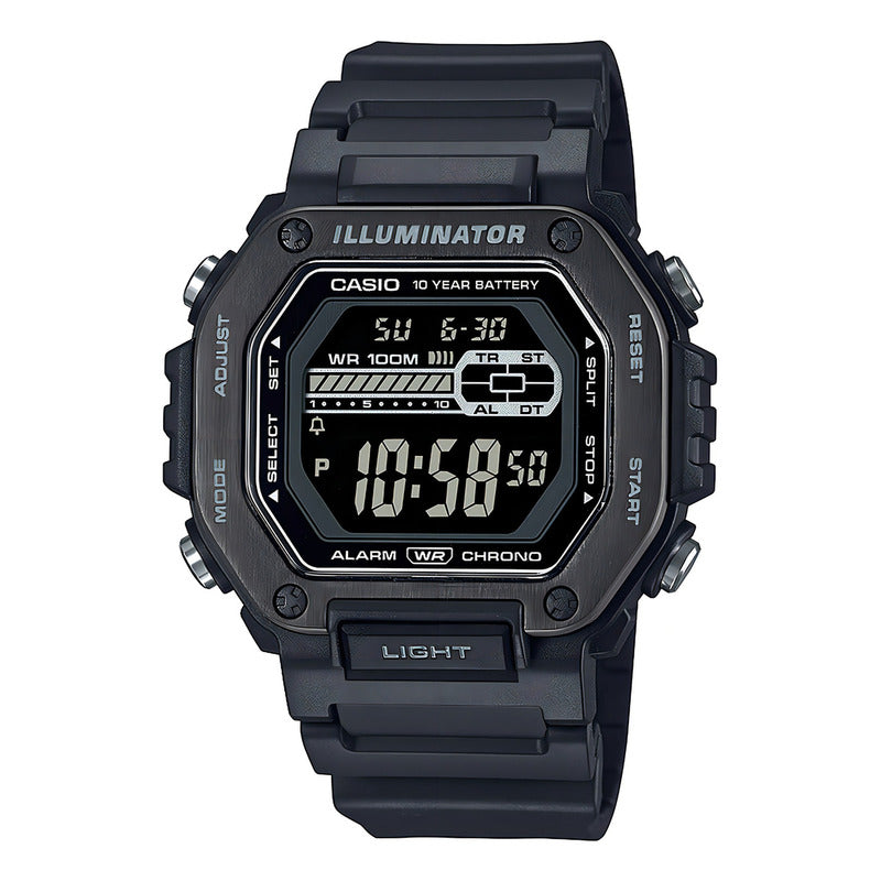 Reloj Casio Mwd-110hb-1b Resina/acero Hombre Negro