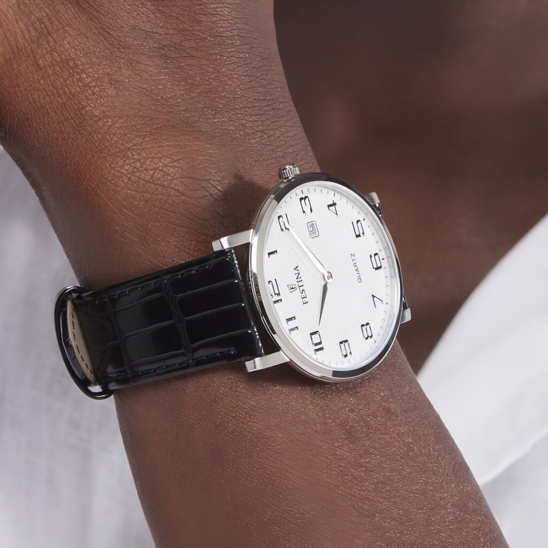 Reloj Festina Para Hombre Con Correa De Cuero Clásico