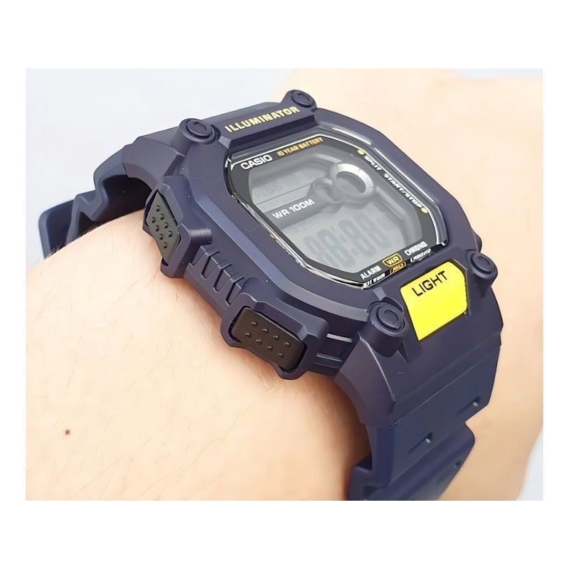 Reloj Casio Original W-737h Colores Surtidos Relojesymass Azul 2a