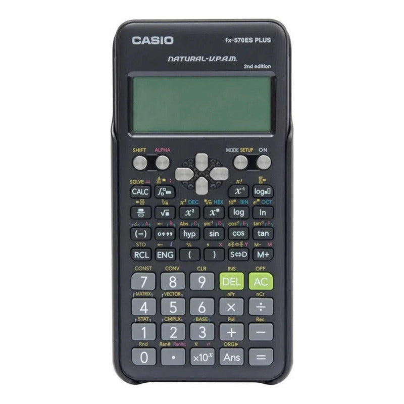 Calculadora Casio Científica Fx-570laplus Negra Gris