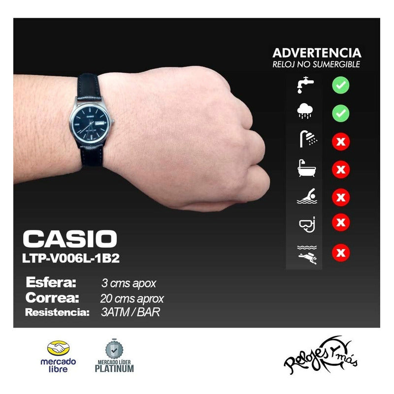 Reloj  Casio Mujer Ltp-v006 Colores Surtidos/relojesymas