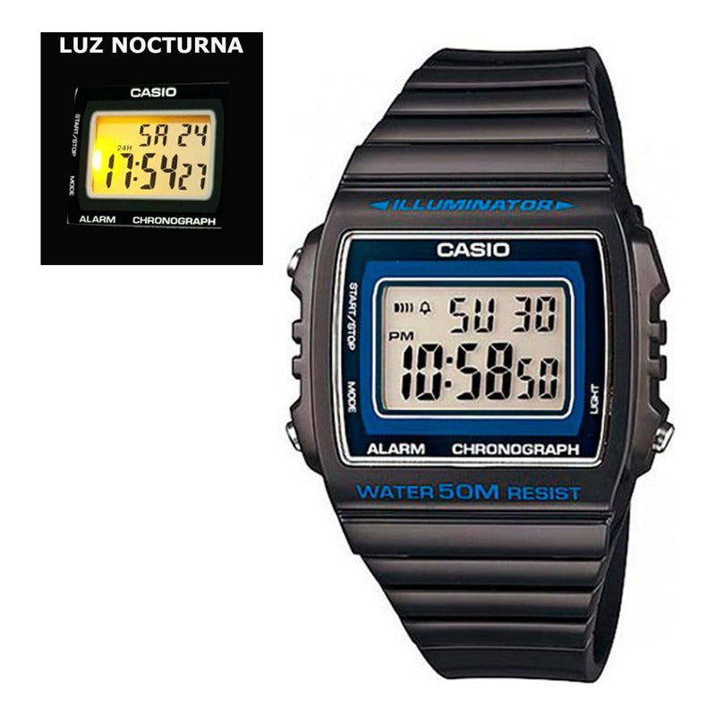 Reloj Mujer Casio Vintage W-215h-8avdf Relojesymas Negro