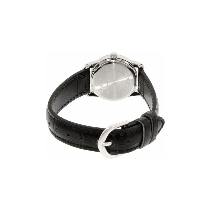 Reloj Casio Dama Ltp-v001l-7b Negro Relojesymas - Negro - Plateado - Plateado