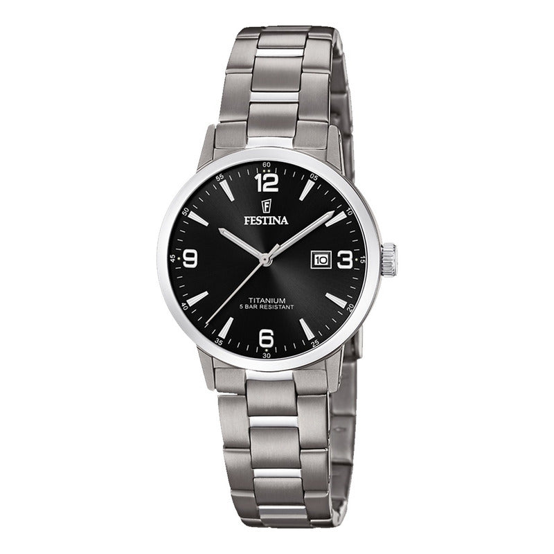 Reloj Festina Mujer F20436/3 Original Plateado Plateado Negro