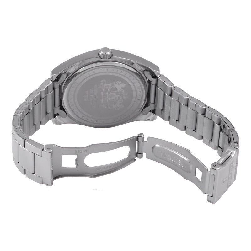 Reloj De Mujer Festina Boyfriend Con Piedras De Acero F16790 Color Del Fondo Azul Color De La Malla Plateado Color Del Bisel Plateado