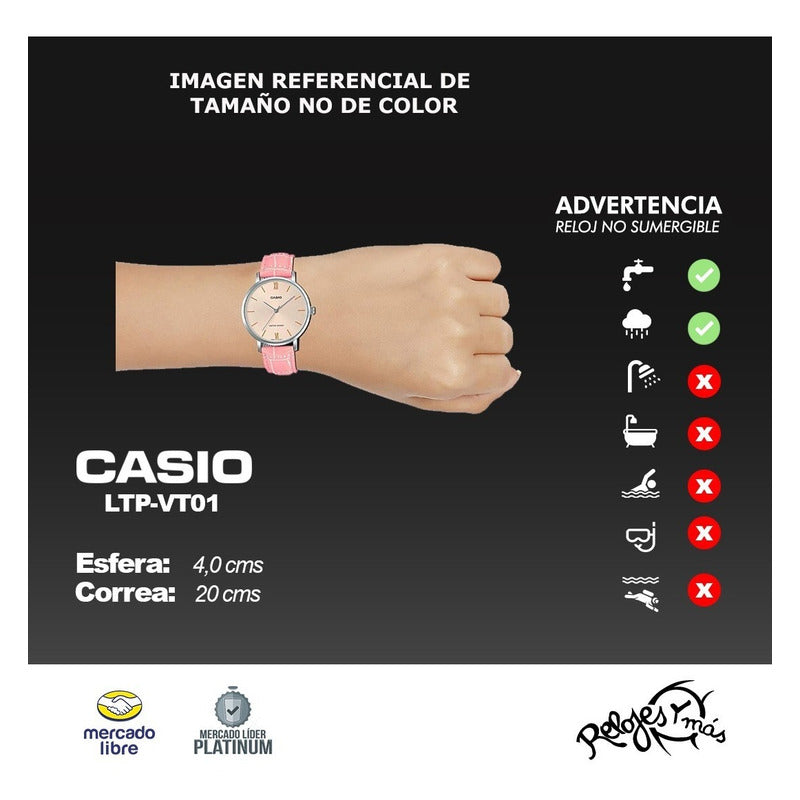 Reloj Casio Cuero Dama Ltp-vt01 Colores Surtidos/relojesymas