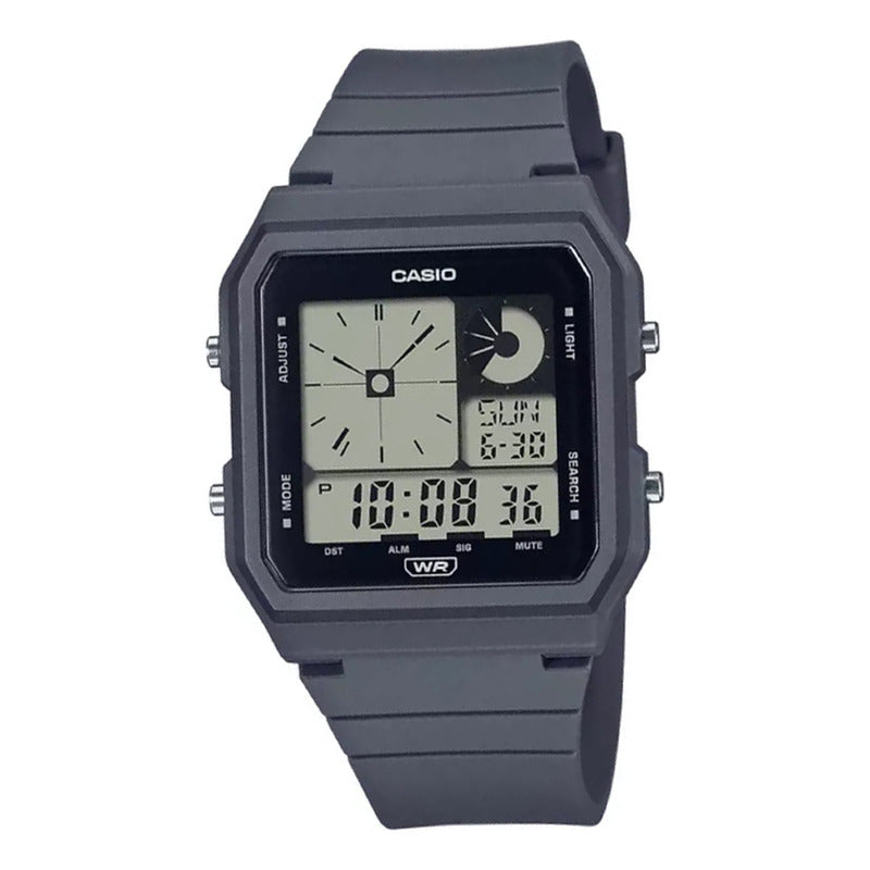 Reloj Casio Vintage Lf-20w-8a2 Original Gris Oscuro Gris Oscuro Gris Oscuro