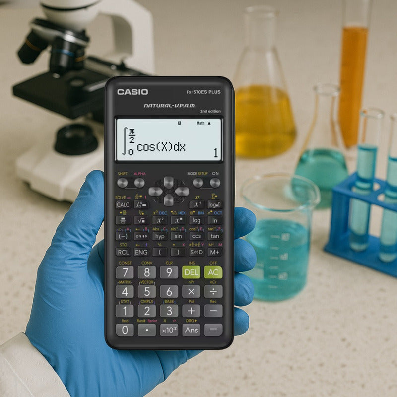 Calculadora Casio Científica Fx-570laplus Negra Gris