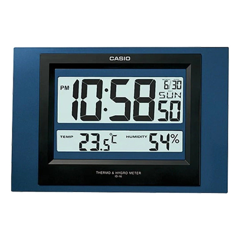 Reloj Digital Casio Id 16-2df Original Azul Gris