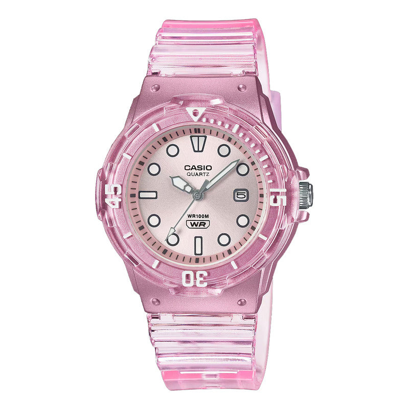 Reloj Casio Dama Lrw-200hs-4ev Sumergible Original Rosa Claro