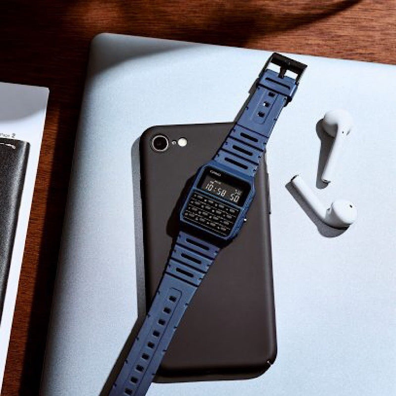 Reloj Calculadora Clasico Casio Ca-53wf-2b Azul Azul Wf-2b Surtido