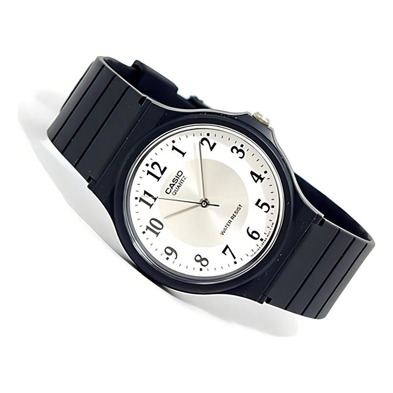 Reloj Casio Negro Mq-24 Colores Surtidos/relojesymas Color Del Bisel Blanco 7b3