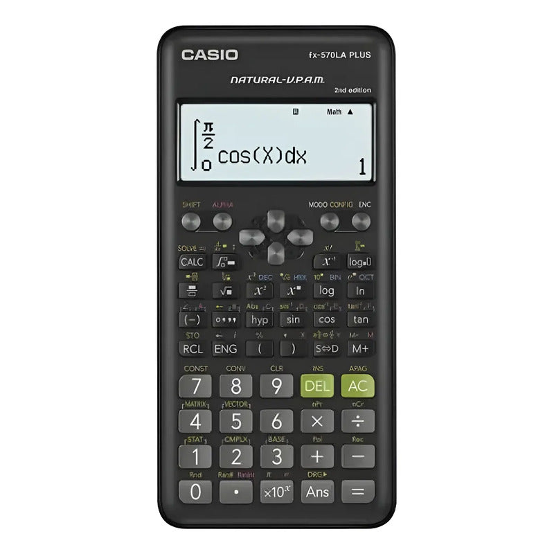 Calculadora Cientifica Casio Fx-570 Ing/esp Relojesymas Color Plateado