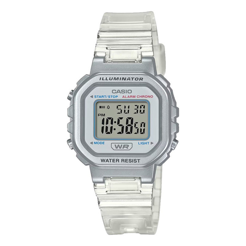 Reloj Casio Core Pop La-20whs-7a Original Transparente Gris Gris