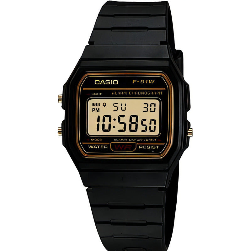 Reloj Unisex Casio Digital F-91wg-9qdf De 3 Atm