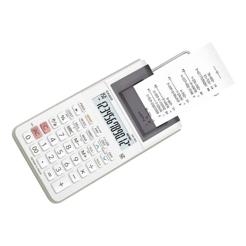 Calculadora Casio Hr-8rc-we-dc  Relojesymas Blanco
